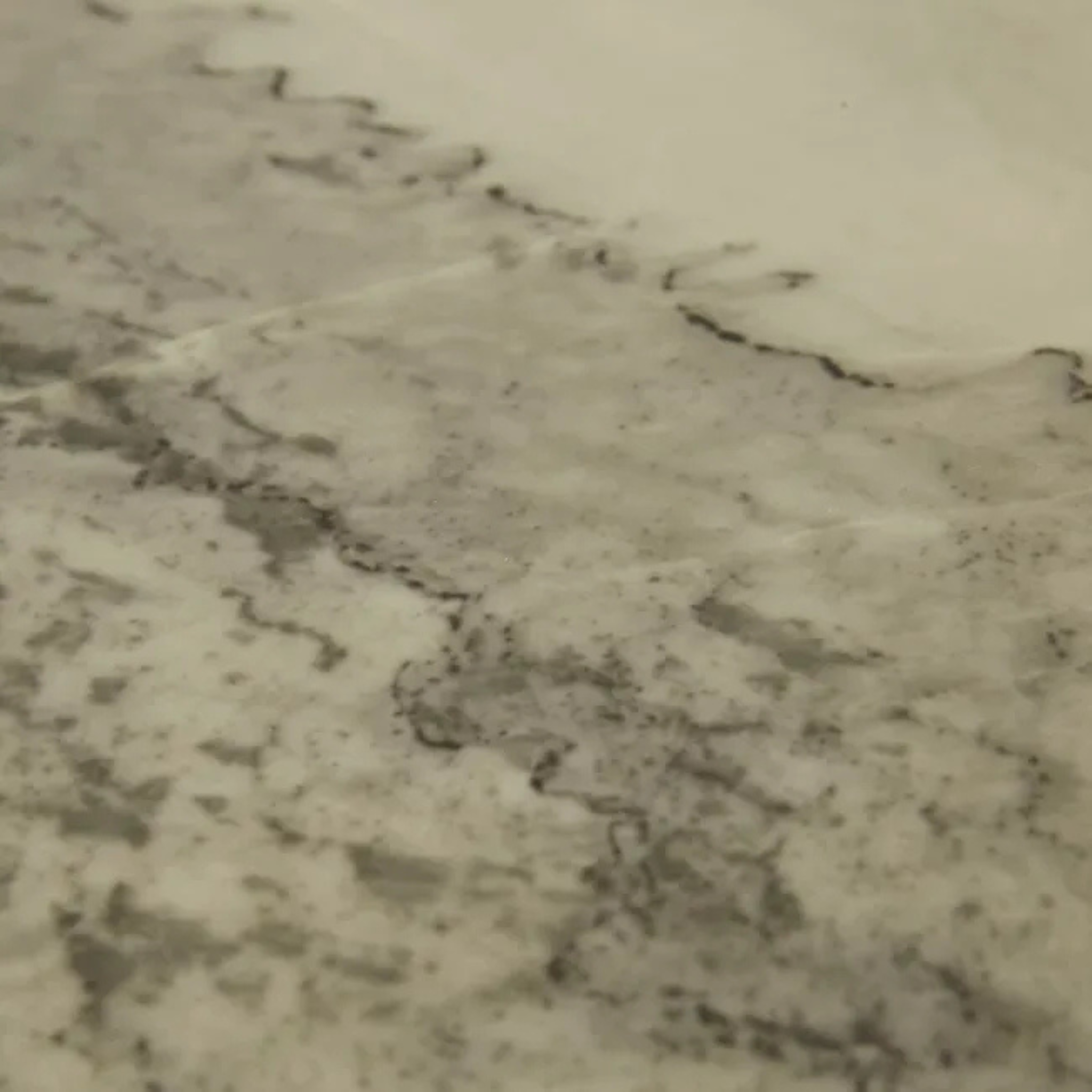 Oberon Crescent Marble Storage Unit - Matt Ocean Marble - Smoked Ash by GlobeWest