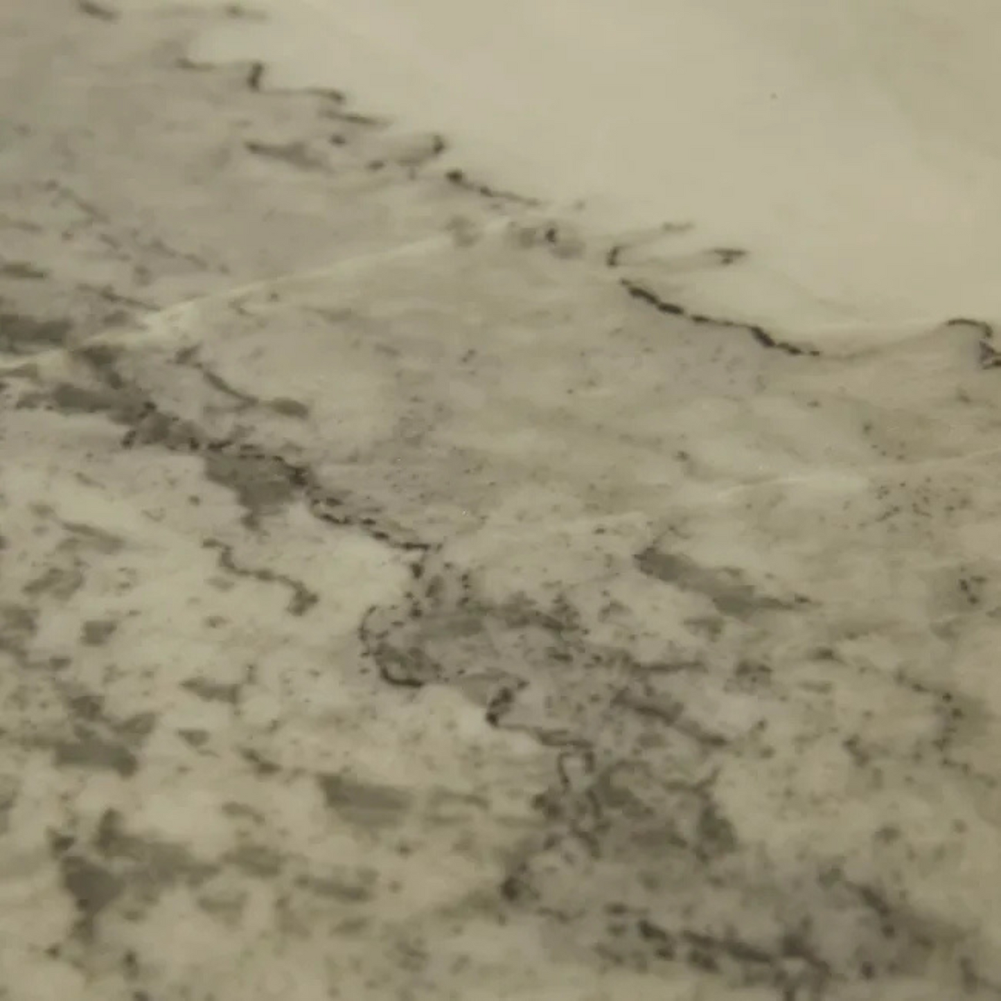 Oberon Crescent Marble Storage Unit - Matt Ocean Marble - Smoked Ash
