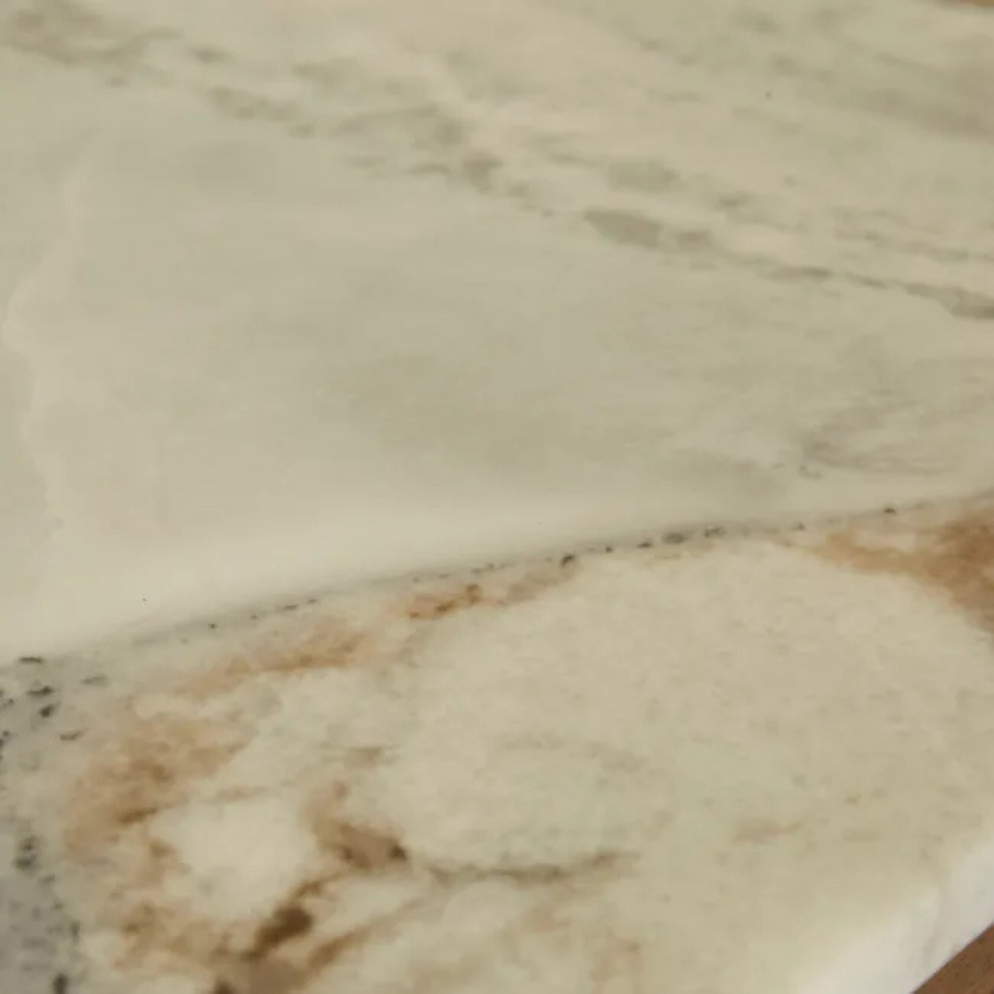 Oberon Crescent Marble Storage Unit - Matt Ocean Marble - Smoked Ash