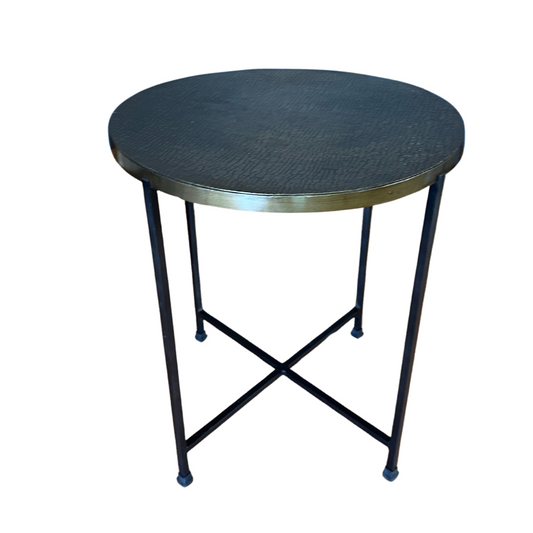 Pressed Metal Side Table Ex Display