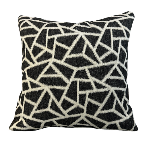 Grey Geometric Scatter Cushion