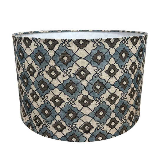 Drum Shade Cotton Grey Multi