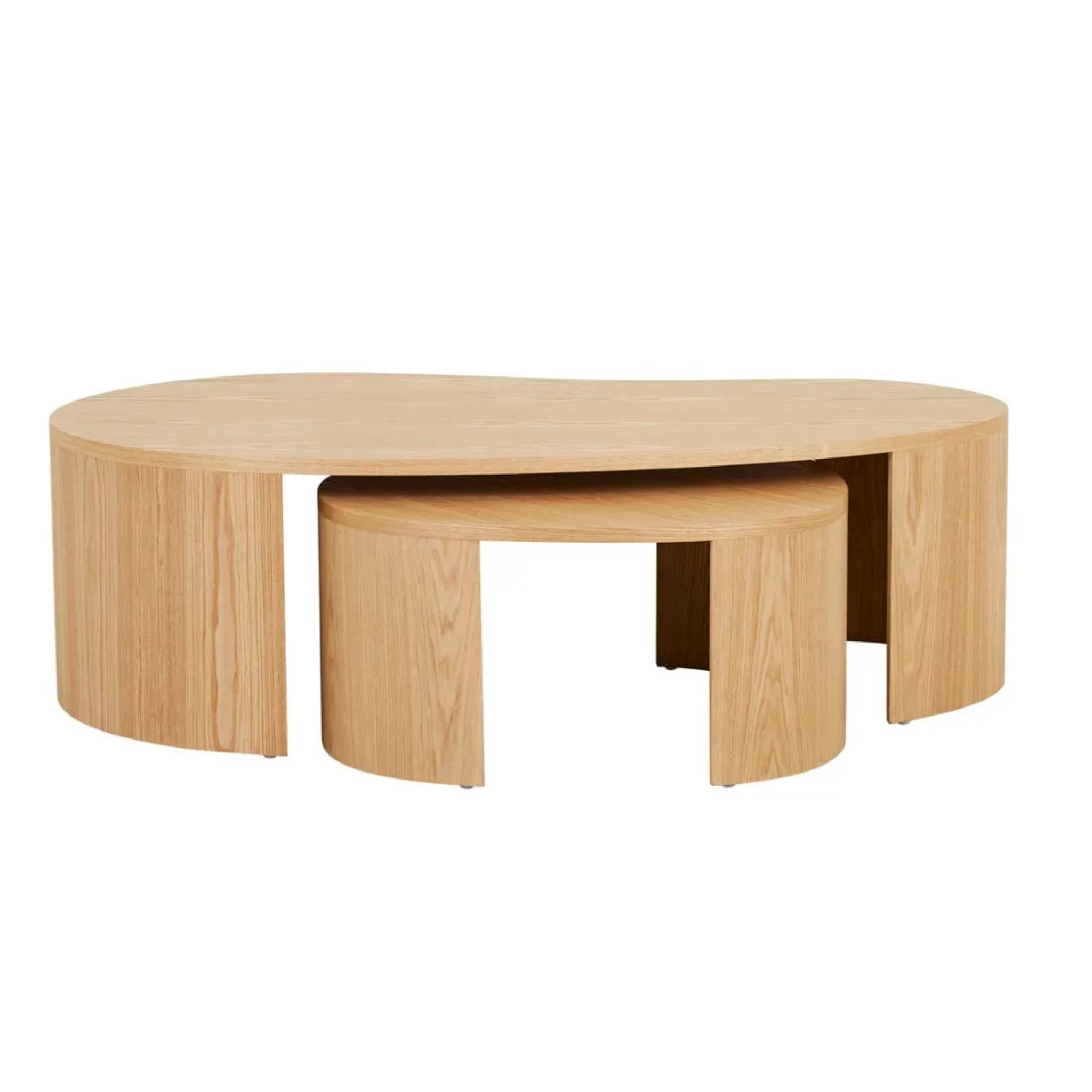 Oberon Curve Nest Coffee Table by Globewest