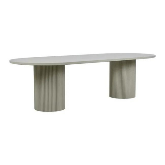 Benjamin Ripple Oval Dining Table by GlobeWest