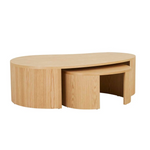 Oberon Curve Nest Coffee Table by Globewest