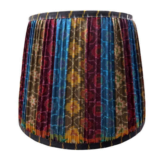 Striped Silk Sari Lamp Shade