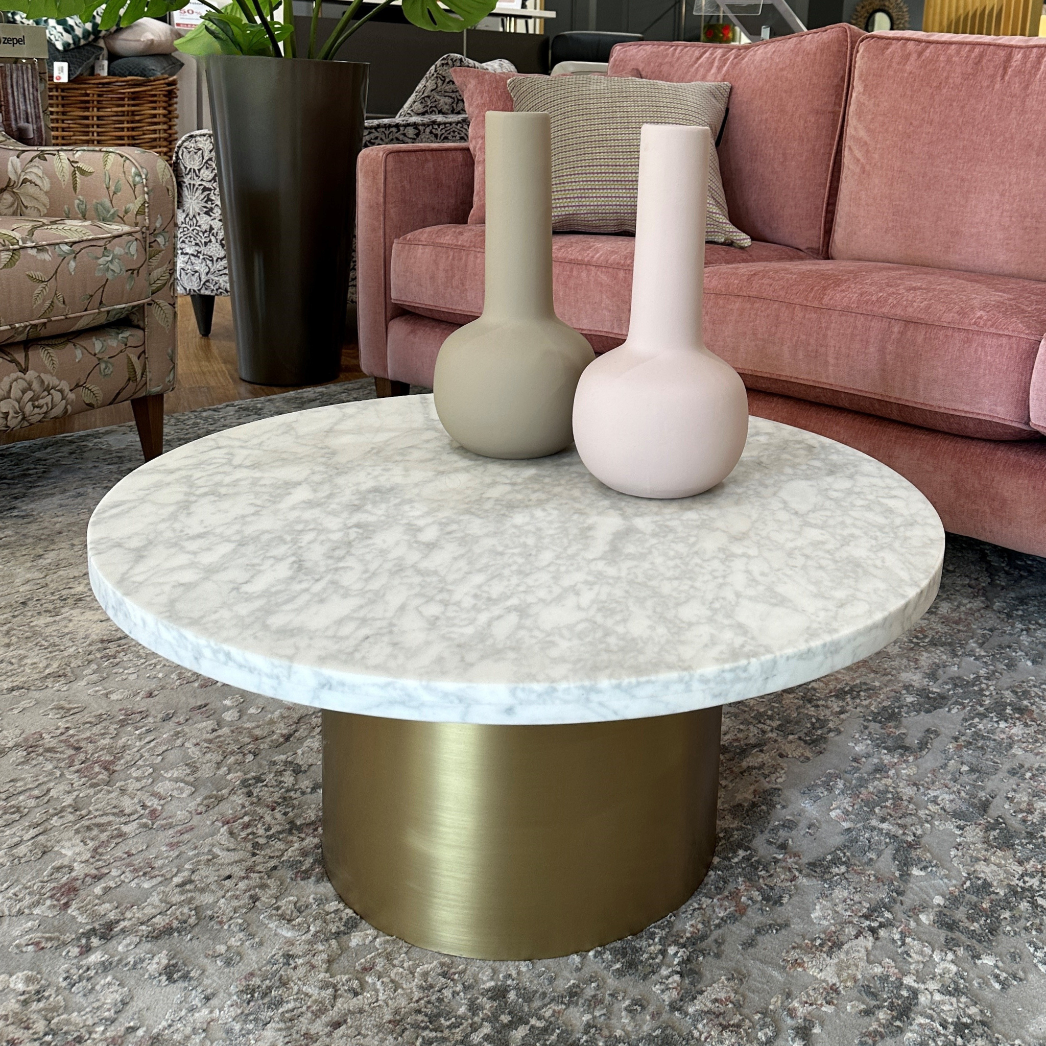 Elle Pillar Coffee Table GlobeWest Ex Display