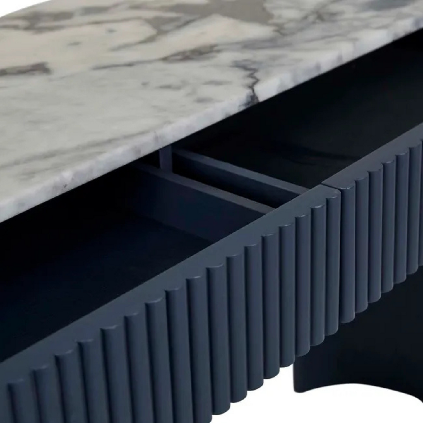 Benjamin Ripple Grand Marble Console by Globewest
