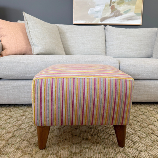 Soho Ottoman Zepel Lucia Bouquet Ex Display