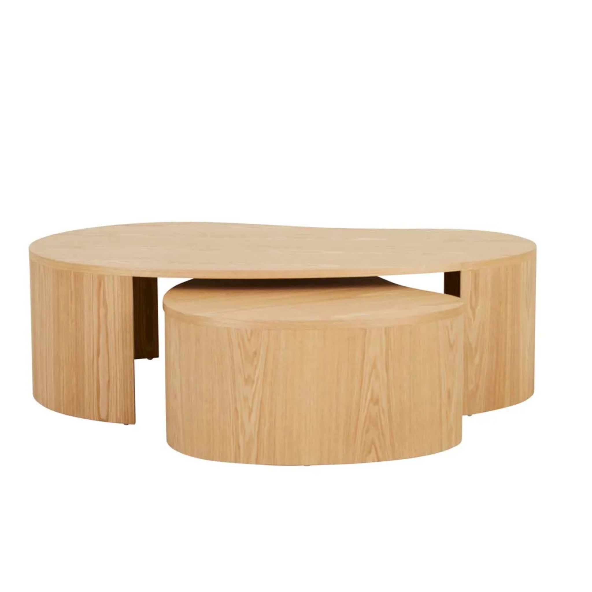 Oberon Curve Nest Coffee Table by Globewest
