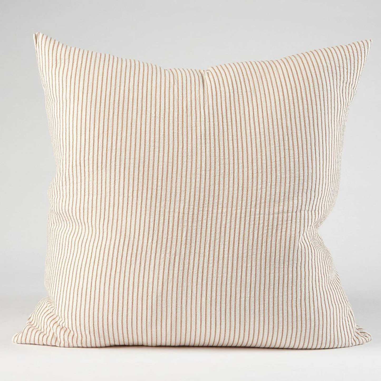 Marina Cushion Off White/Nutmeg stripe