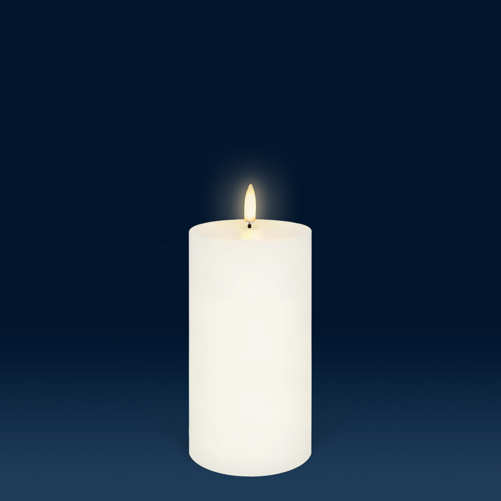 LED Pillar Candles Ivory