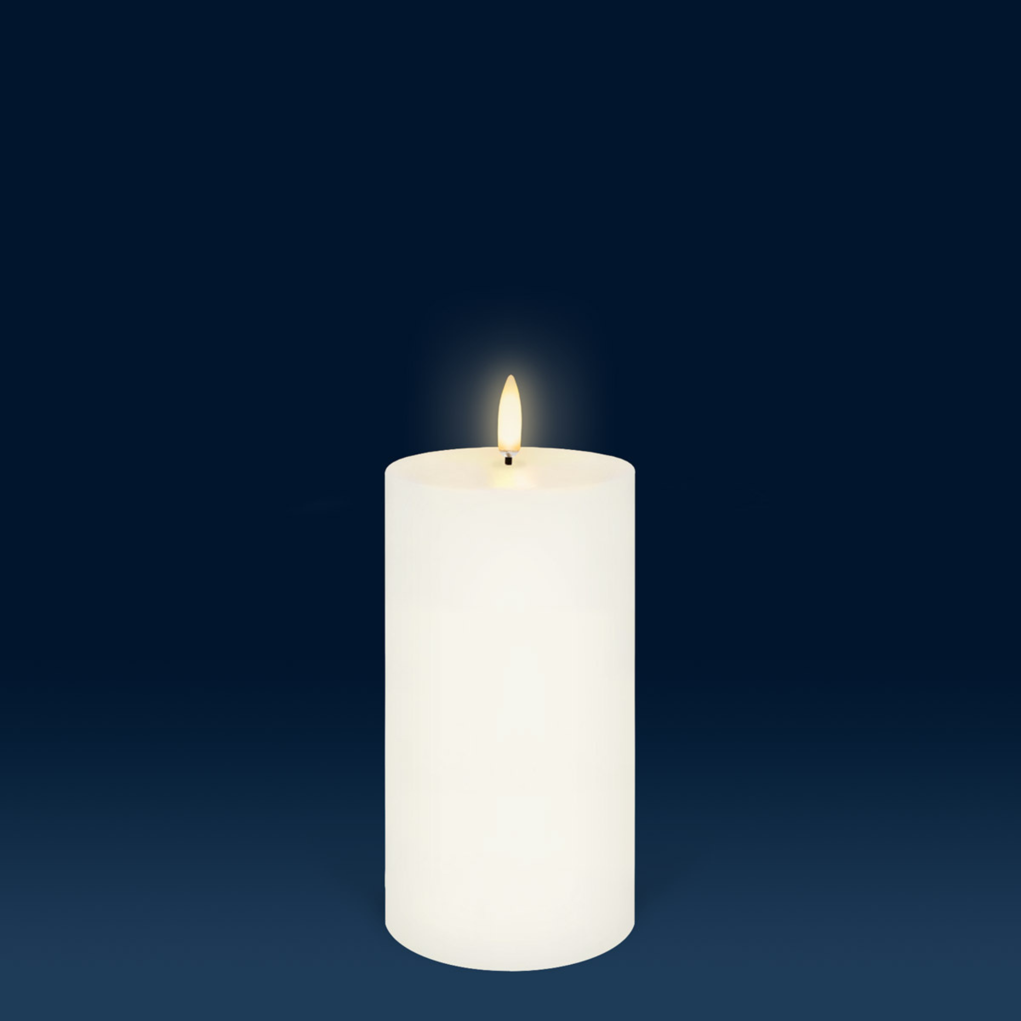 LED Pillar Candles Ivory