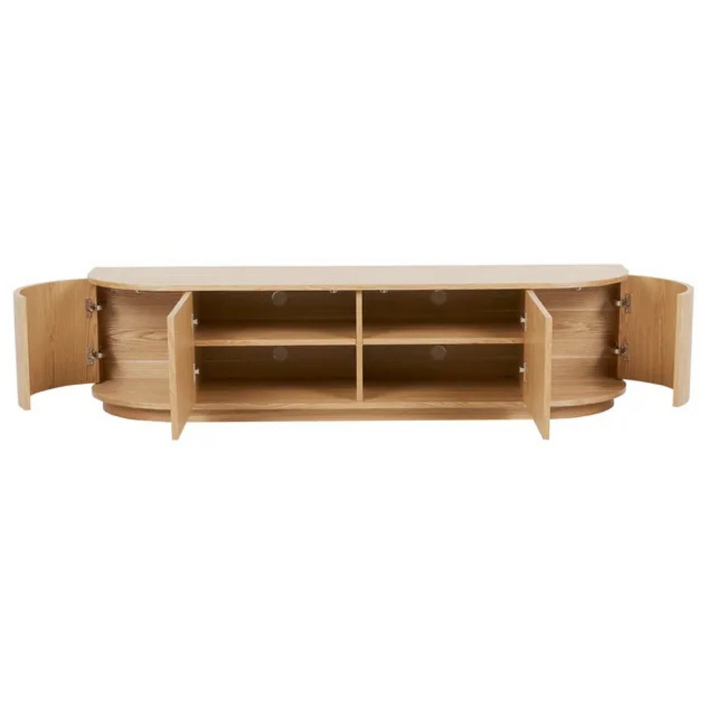 Oberon Crescent Entertainment Unit by Globewest