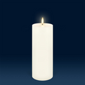 LED Pillar Candles Ivory