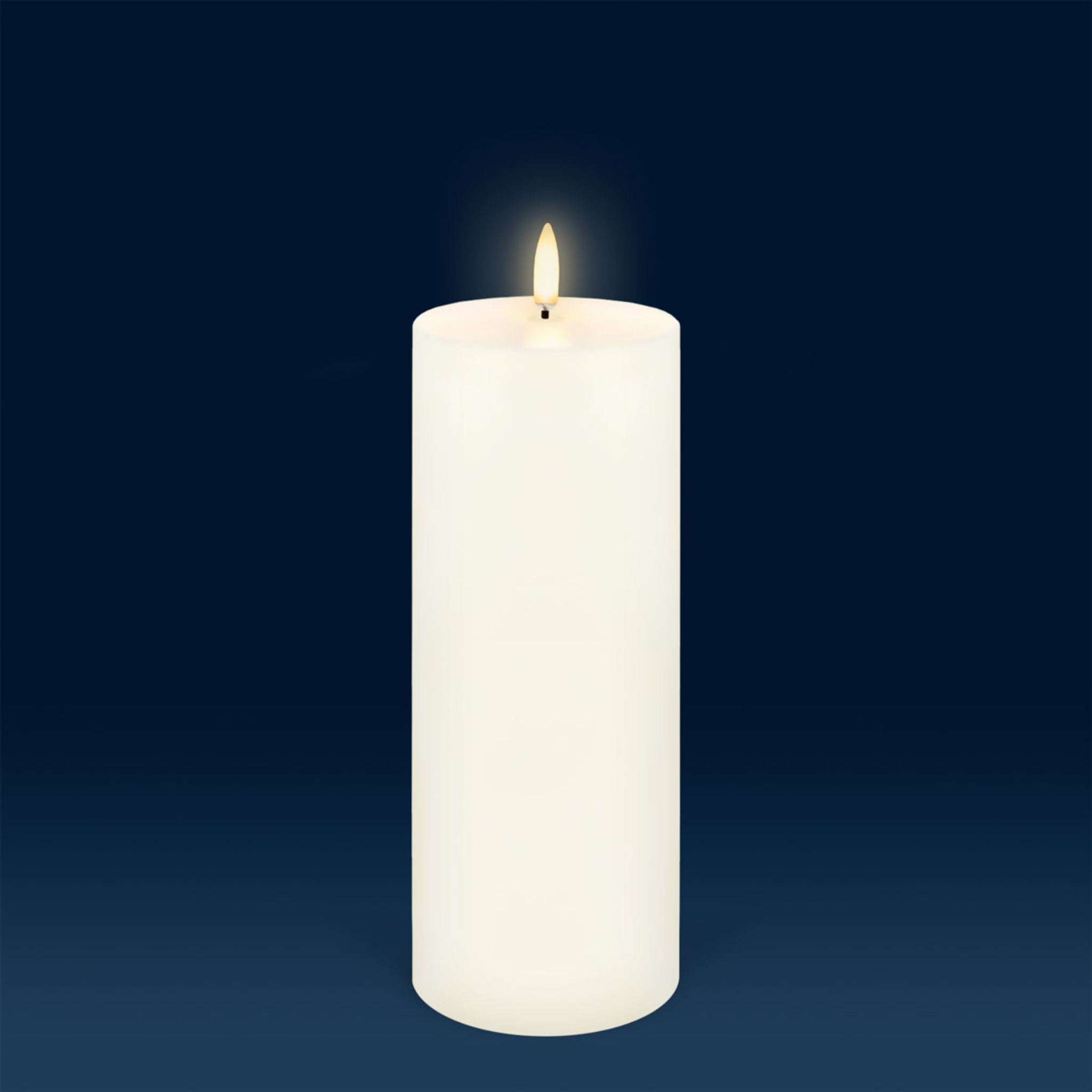 LED Pillar Candles Ivory