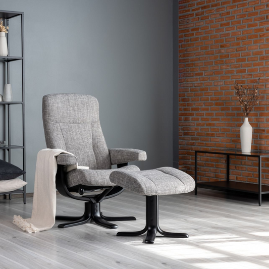 Nordic 11 Recliner Chair with Ottoman by IMG