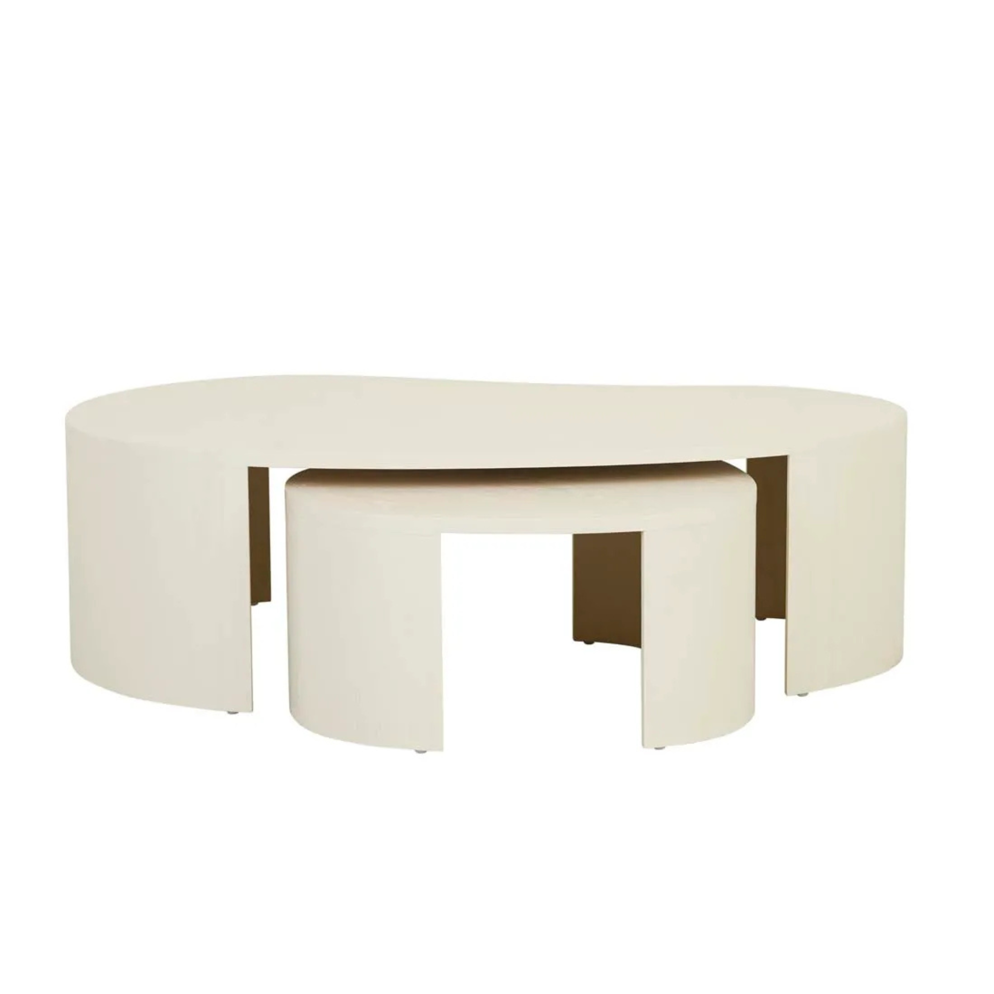 Oberon Curve Nest Coffee Table by Globewest