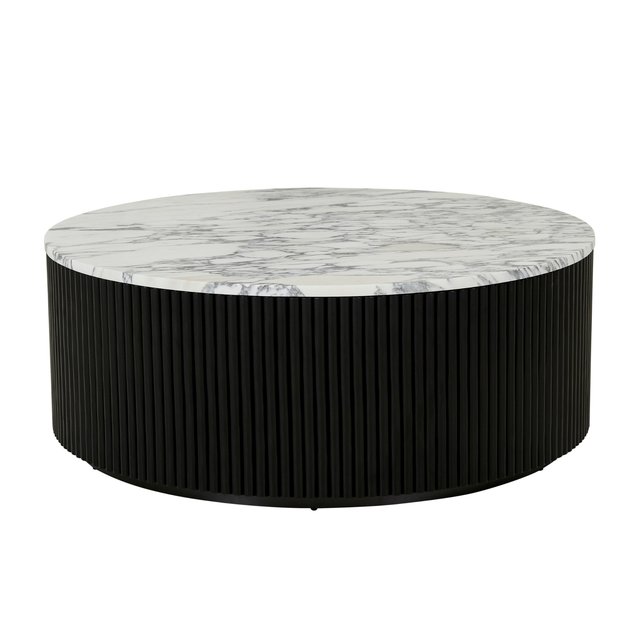 White Marble with Black Oak