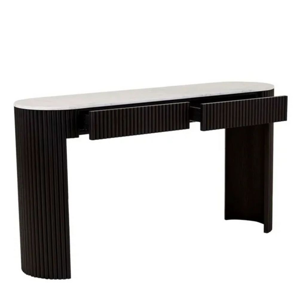 Benjamin Ripple Grand Marble Console by Globewest