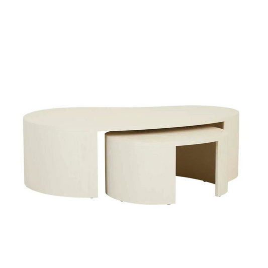 Oberon Curve Nest Coffee Table by Globewest