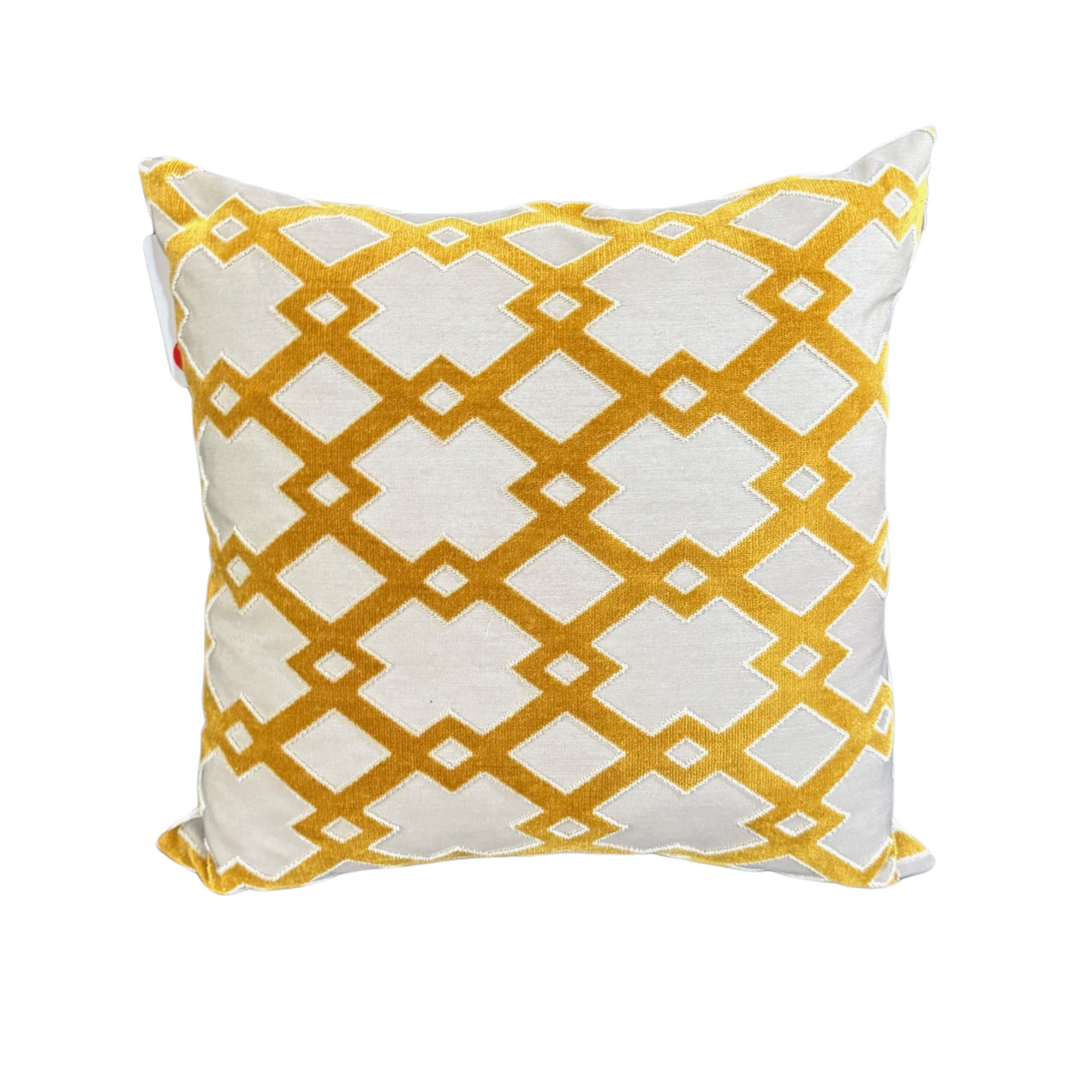 Mustard Diamond Velvet Scatter Cushion