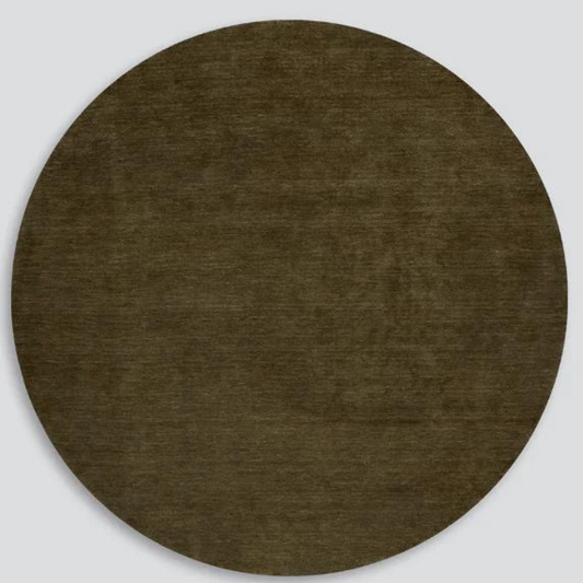 Sandringham Round Rug Moss