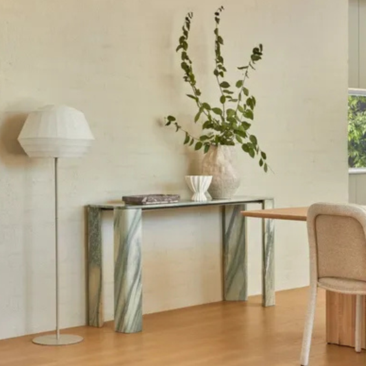 Atlas Slab Console Table by GlobeWest