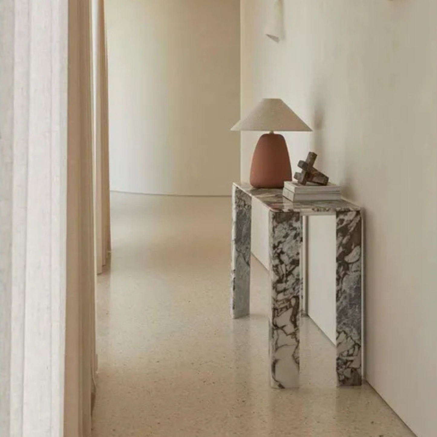 Atlas Slab Console Table by GlobeWest