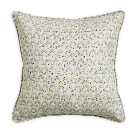 Azores Wasabi Linen Cushion