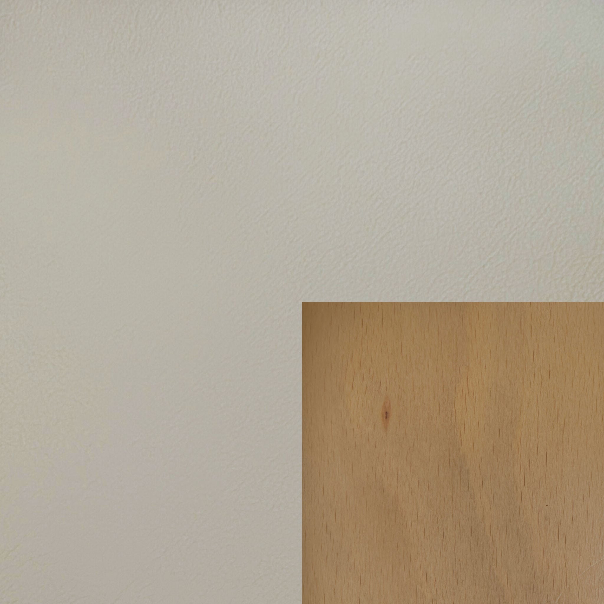 Batick Leather Platinum Grey with Oak Stained Timber