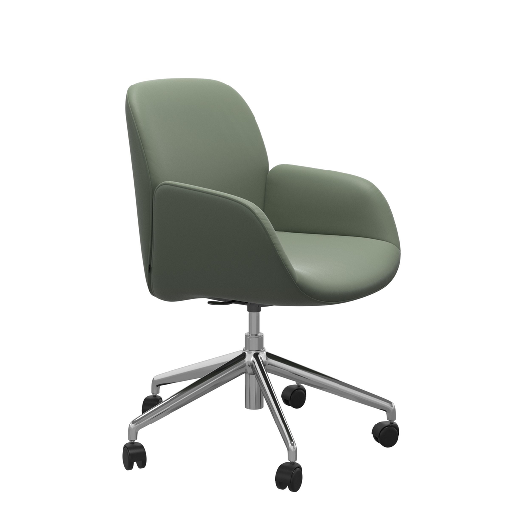 Bay Low Back Large Home Office Chair with Arms by Stressless