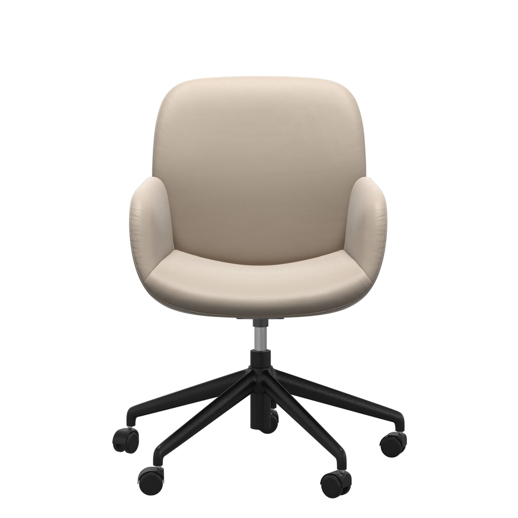 Bay Low Back Large Home Office Chair with Arms by Stressless