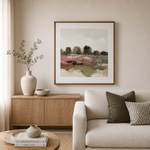 Burgundy and Sage Landscape