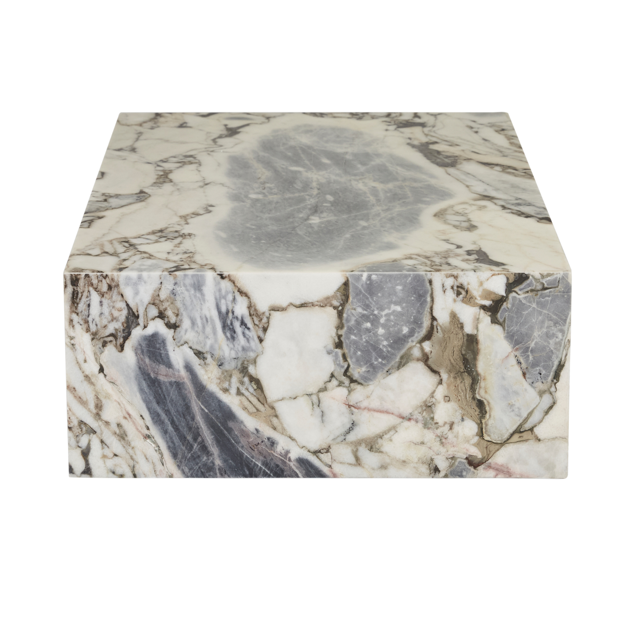 Elle Monument Coffee Table Matt Ocean Marble by Globewest