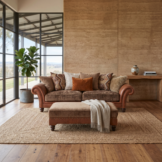 Colorado Ranch Ottoman by Molmic