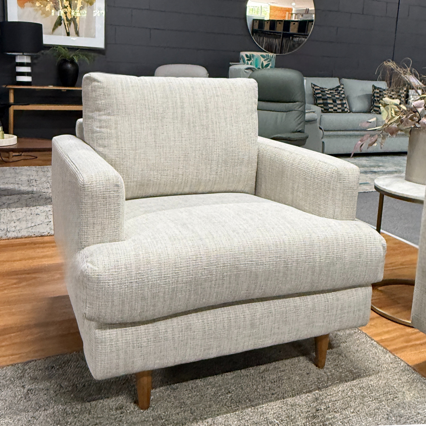 Crawford Occasional Chair & Ottoman Ex Display