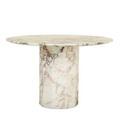 Atlas Decagon Dining Table - Matt Ocean Marble by GlobeWest