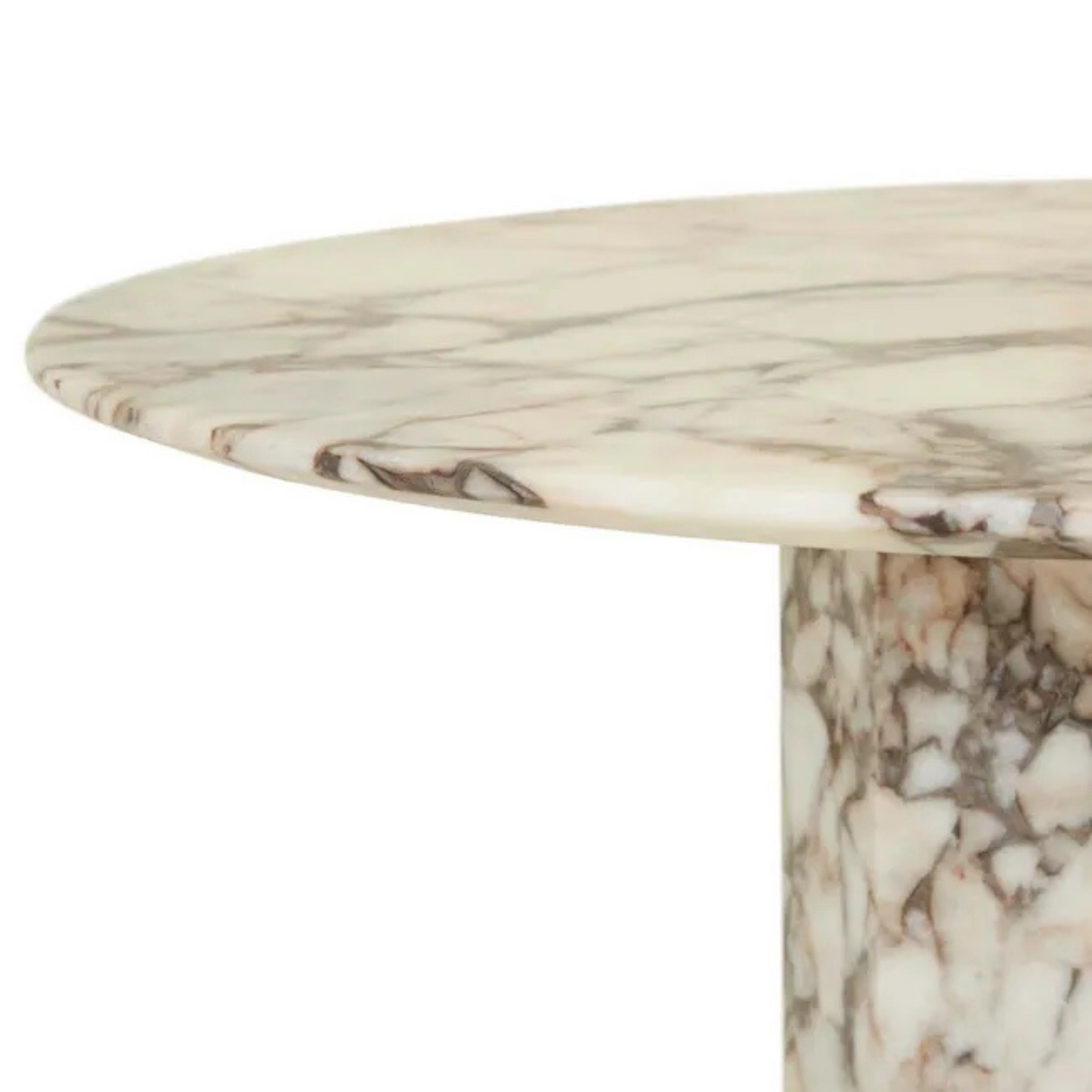 Atlas Decagon Dining Table - Matt Ocean Marble by GlobeWest