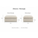 Daydream Loose Cover Ottoman by Molmic