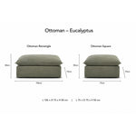 Daydream Loose Cover Ottoman by Molmic