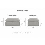 Daydream Loose Cover Ottoman by Molmic