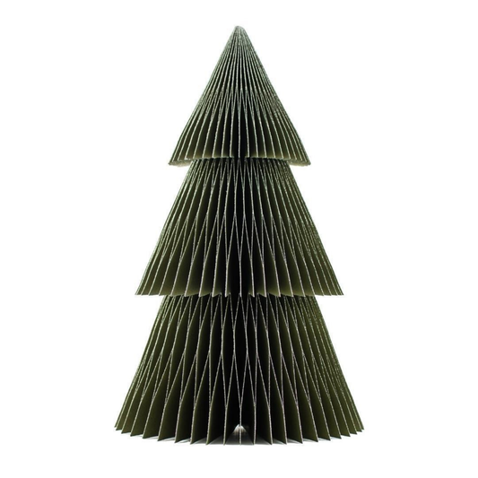 Deluxe Tree Olive Green with Silver Glitter 45cm