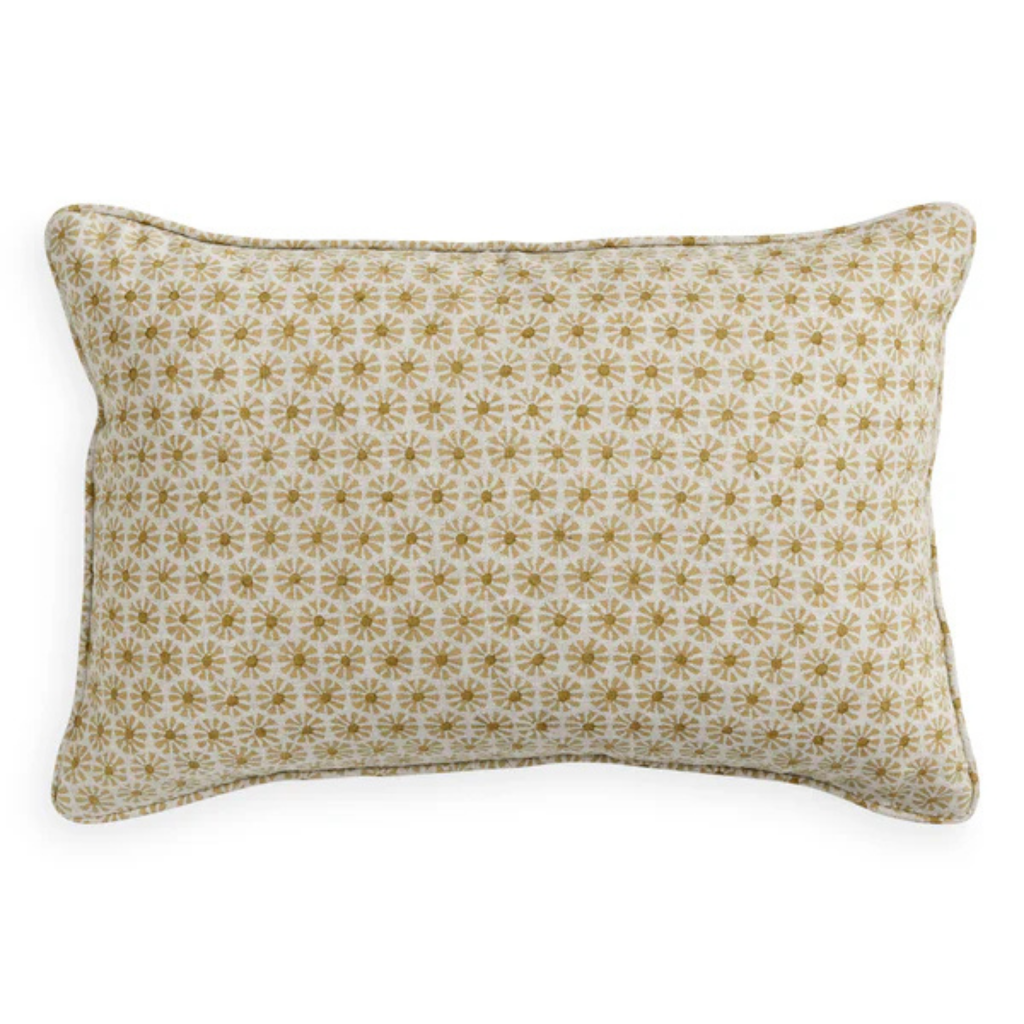 Etoile Saffron Linen Cushion