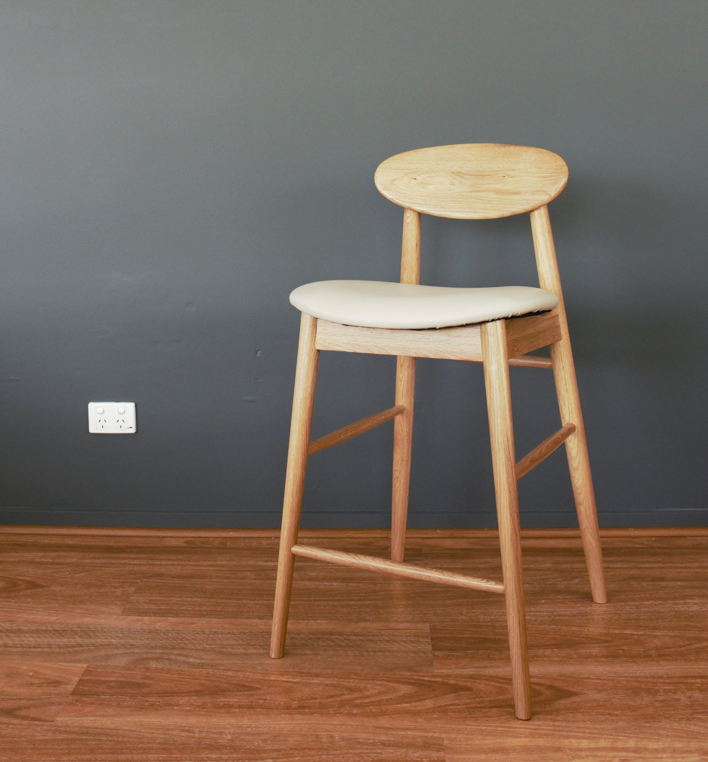 Olive Barstool American Oak Ex Display