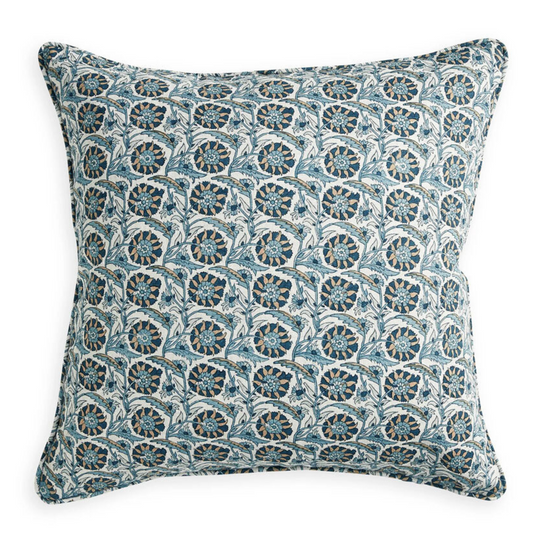 Istanbul Fresh Azure Linen Cushion