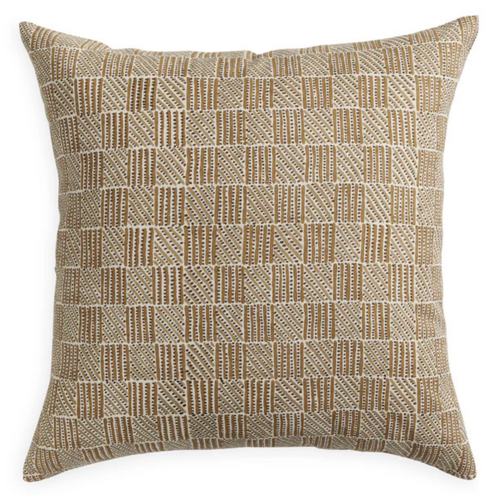 Kumasi Toffee Linen Cushion