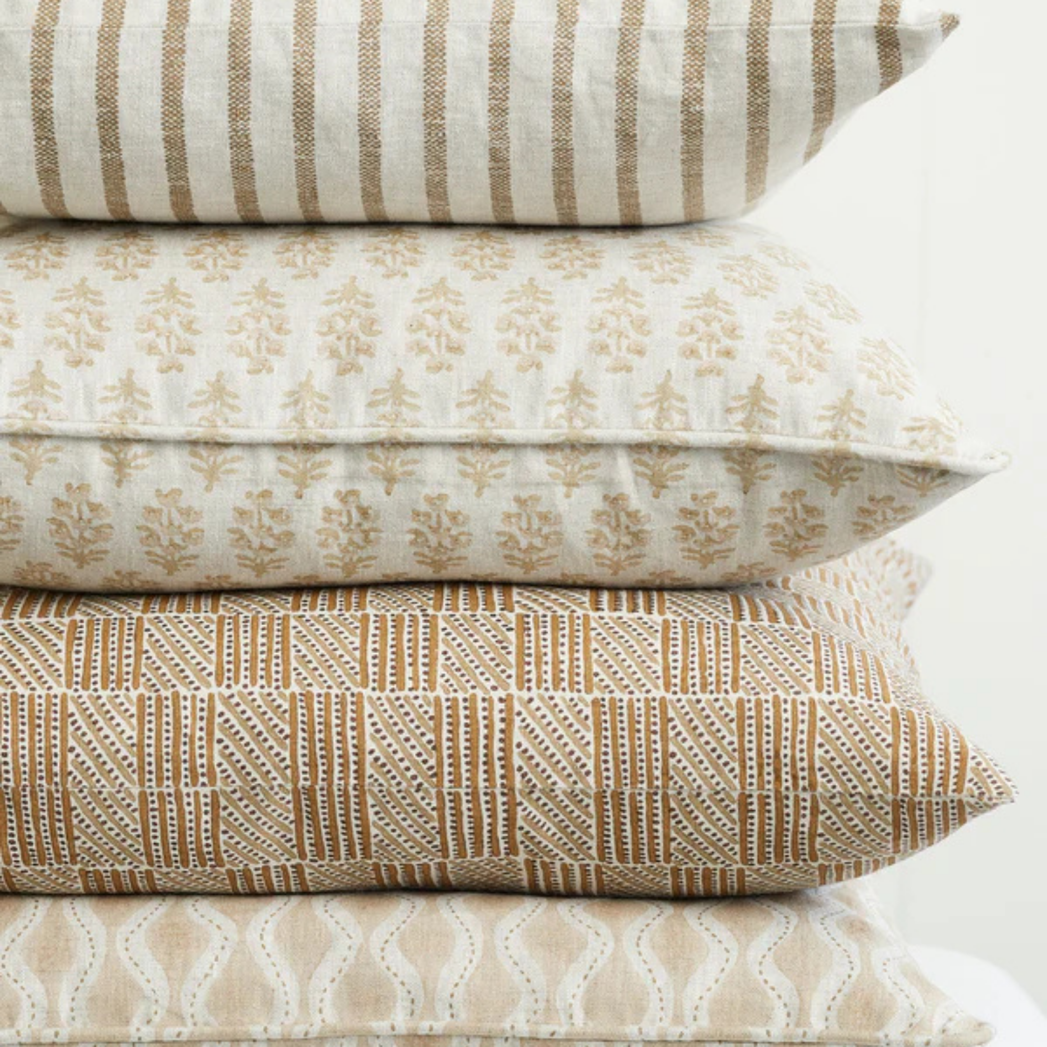 Kumasi Toffee Linen Cushion