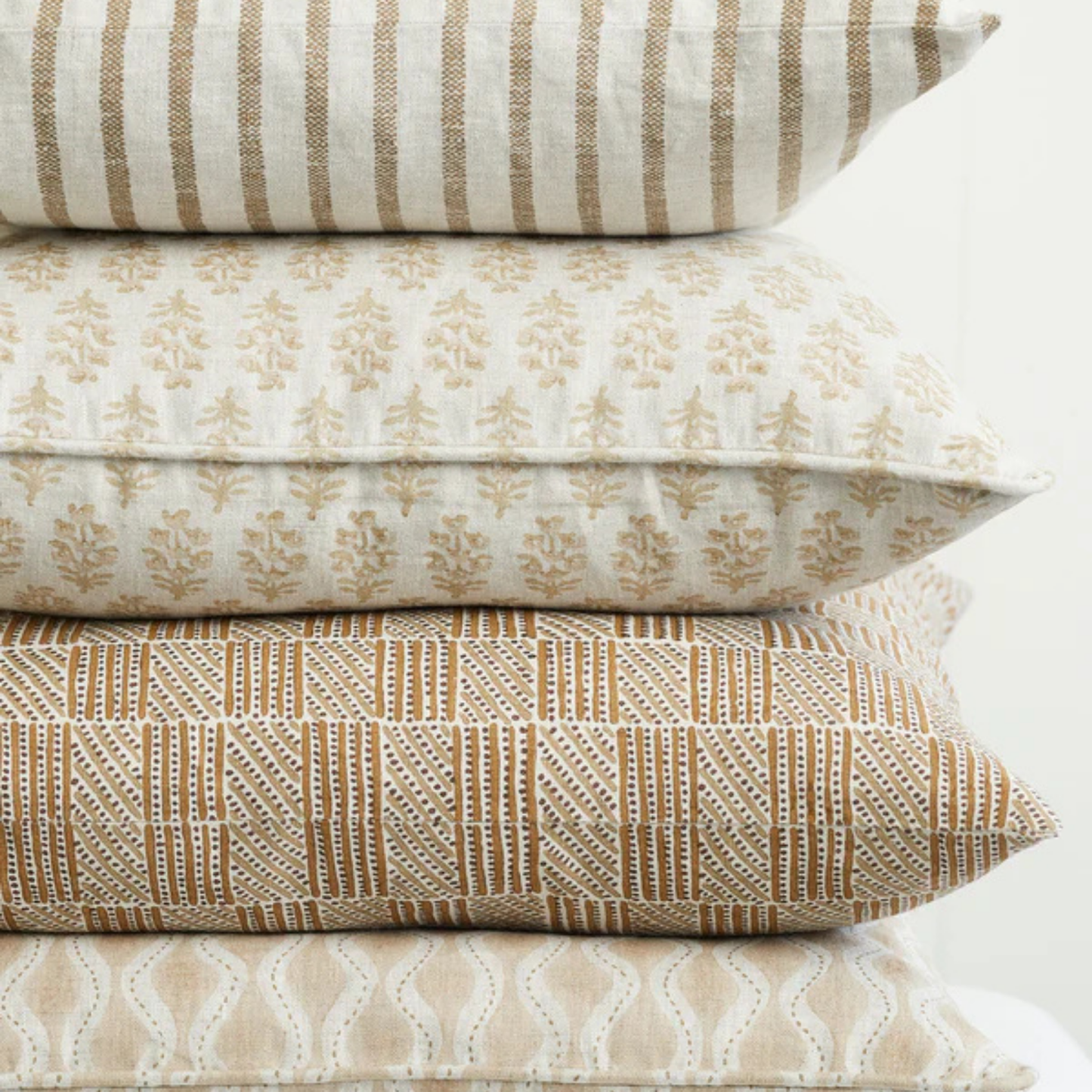 Kumasi Toffee Linen Cushion