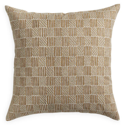 Kumasi Toffee Linen Cushion